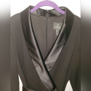 Adrianna Papell blackTuxedo jumpsuit. Size 12